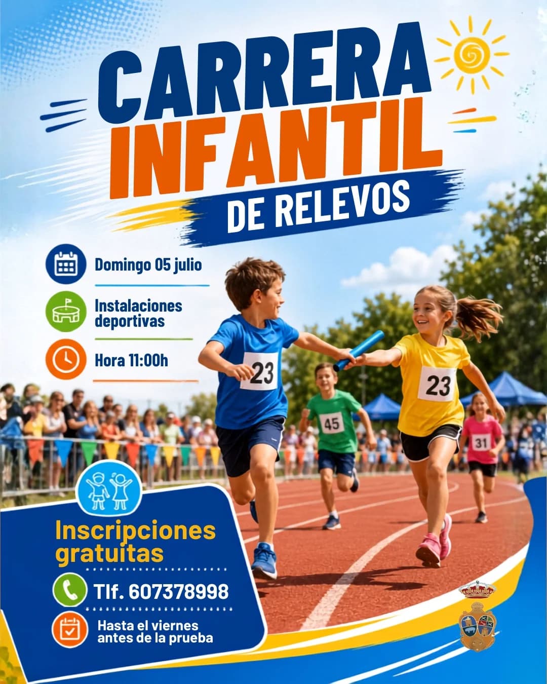 🏃♂️🏃♀️ ¡Carrera Infantil de Relevos!