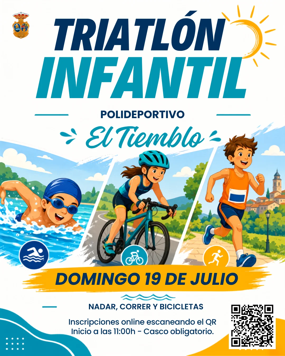 🏊🚴🏃 ¡Triatlón Infantil en El Tiemblo!